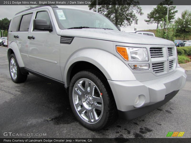 Bright Silver Metallic / Dark Slate Gray 2011 Dodge Nitro Heat