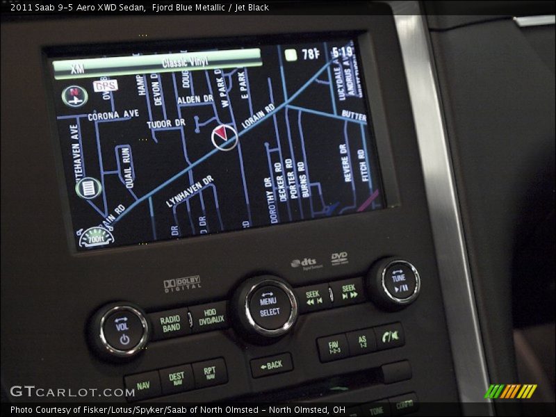 Navigation of 2011 9-5 Aero XWD Sedan