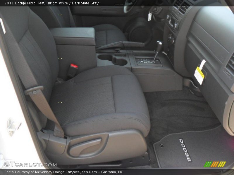 Bright White / Dark Slate Gray 2011 Dodge Nitro Heat