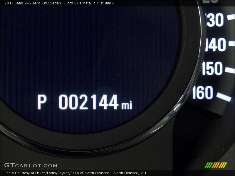 Fjord Blue Metallic / Jet Black 2011 Saab 9-5 Aero XWD Sedan
