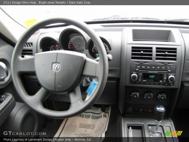 Bright Silver Metallic / Dark Slate Gray 2011 Dodge Nitro Heat