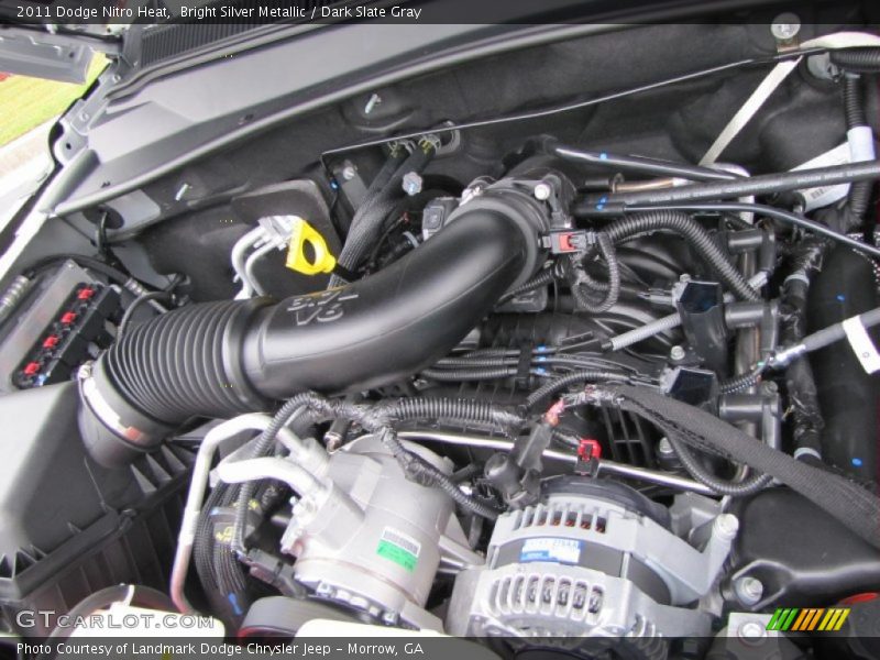 Bright Silver Metallic / Dark Slate Gray 2011 Dodge Nitro Heat