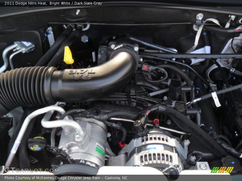 Bright White / Dark Slate Gray 2011 Dodge Nitro Heat