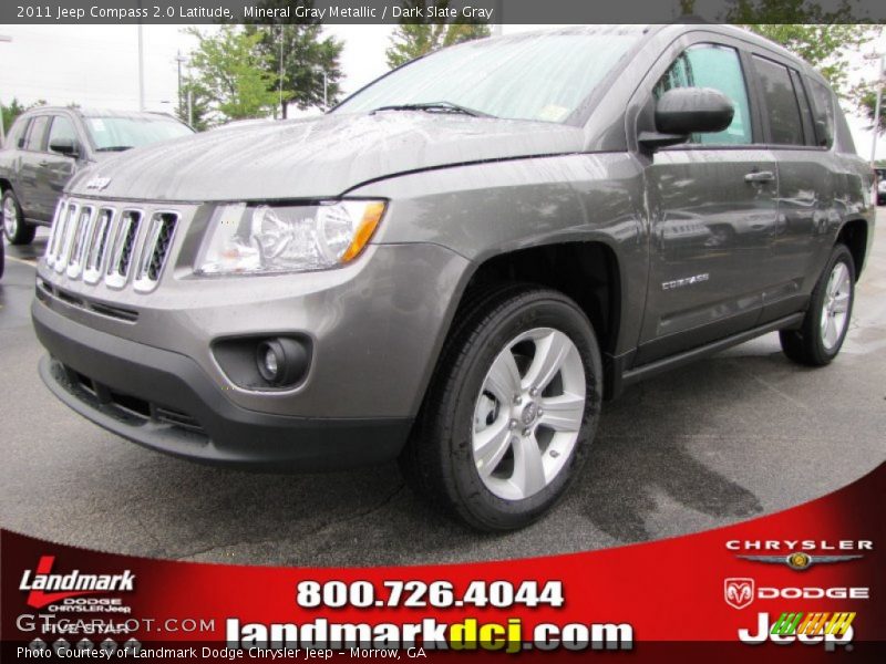 Mineral Gray Metallic / Dark Slate Gray 2011 Jeep Compass 2.0 Latitude