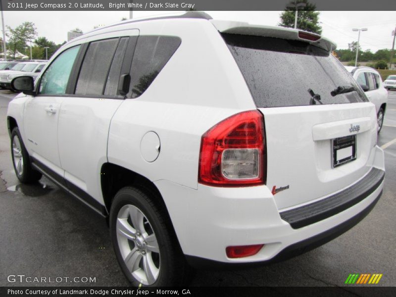 Bright White / Dark Slate Gray 2011 Jeep Compass 2.0 Latitude