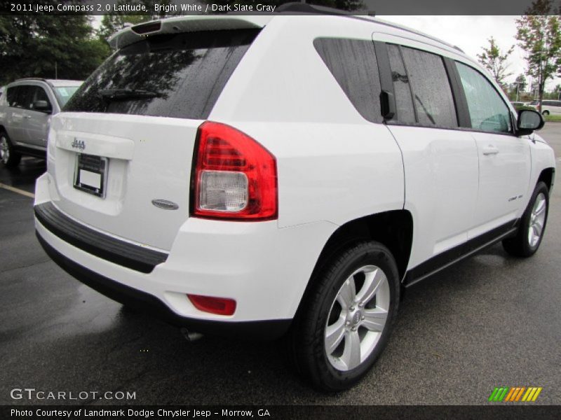 Bright White / Dark Slate Gray 2011 Jeep Compass 2.0 Latitude