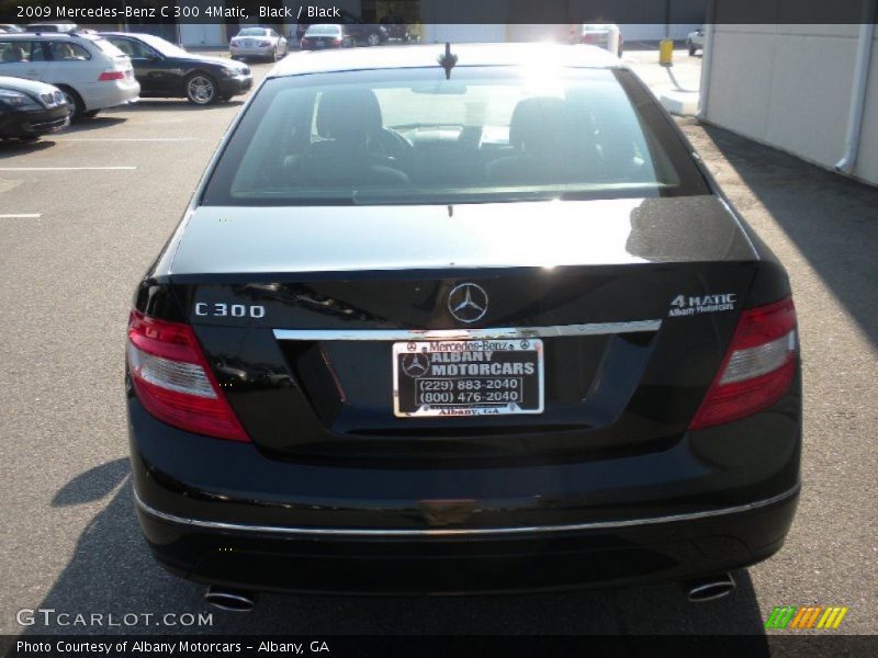 Black / Black 2009 Mercedes-Benz C 300 4Matic