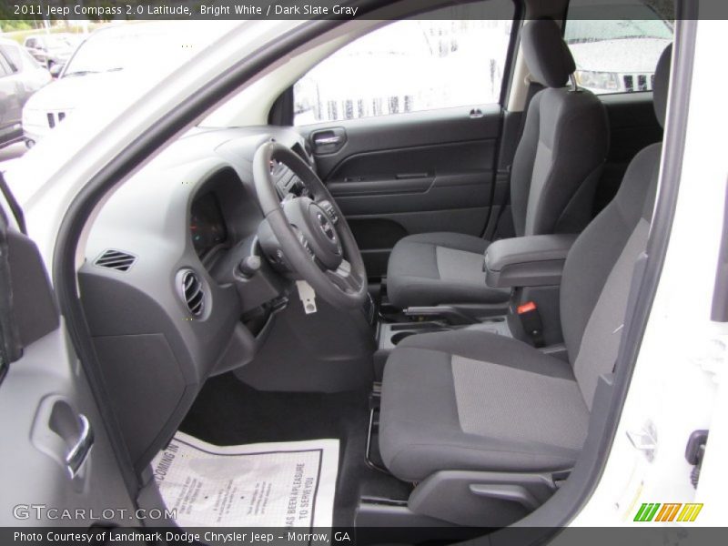 Bright White / Dark Slate Gray 2011 Jeep Compass 2.0 Latitude
