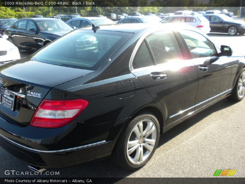 Black / Black 2009 Mercedes-Benz C 300 4Matic