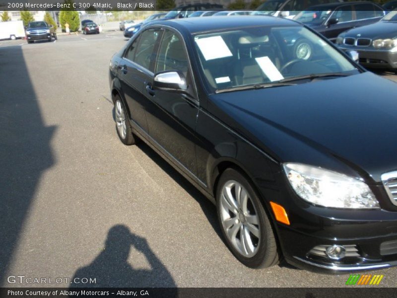 Black / Black 2009 Mercedes-Benz C 300 4Matic