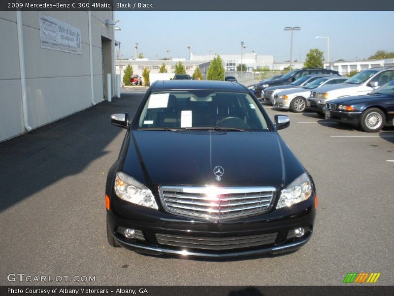Black / Black 2009 Mercedes-Benz C 300 4Matic