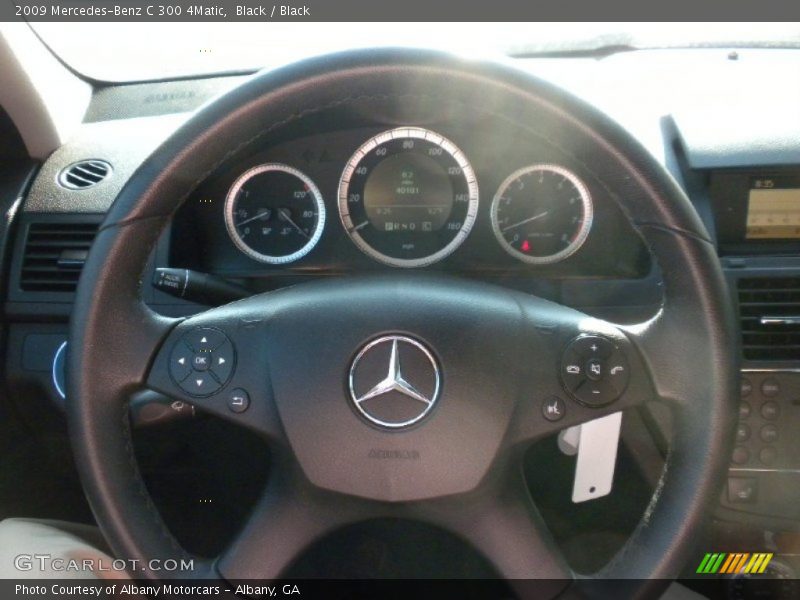 Black / Black 2009 Mercedes-Benz C 300 4Matic