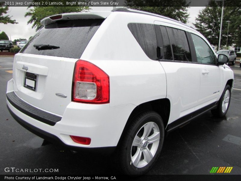 Bright White / Dark Slate Gray 2011 Jeep Compass 2.0 Latitude