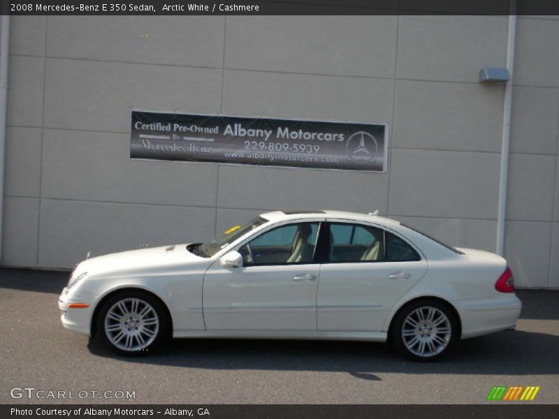 Arctic White / Cashmere 2008 Mercedes-Benz E 350 Sedan