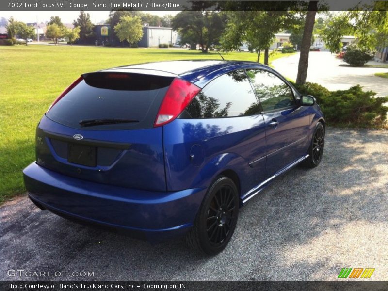 Sonic Blue Metallic / Black/Blue 2002 Ford Focus SVT Coupe