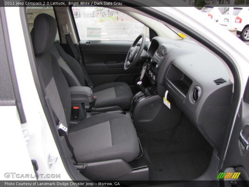 Bright White / Dark Slate Gray 2011 Jeep Compass 2.0 Latitude