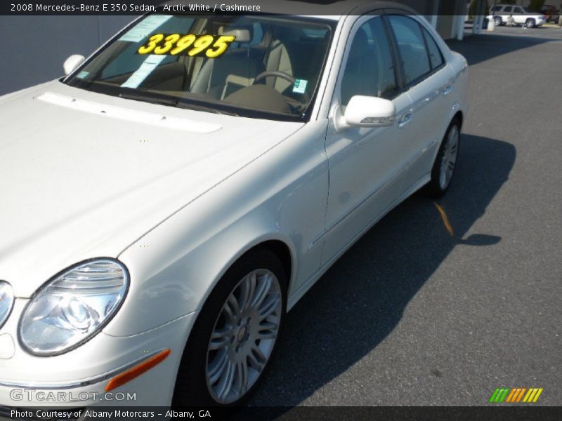 Arctic White / Cashmere 2008 Mercedes-Benz E 350 Sedan
