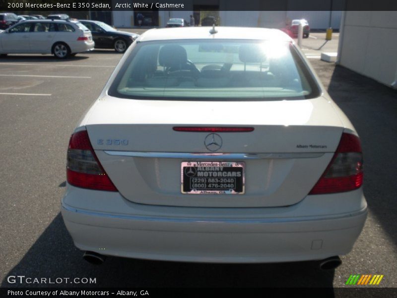 Arctic White / Cashmere 2008 Mercedes-Benz E 350 Sedan