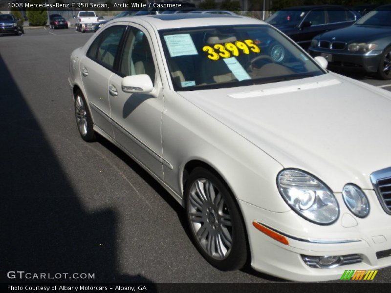Arctic White / Cashmere 2008 Mercedes-Benz E 350 Sedan