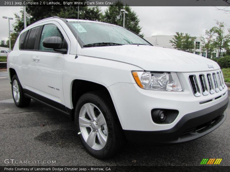 Bright White / Dark Slate Gray 2011 Jeep Compass 2.0 Latitude