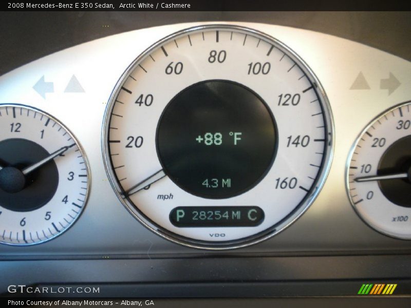 Arctic White / Cashmere 2008 Mercedes-Benz E 350 Sedan