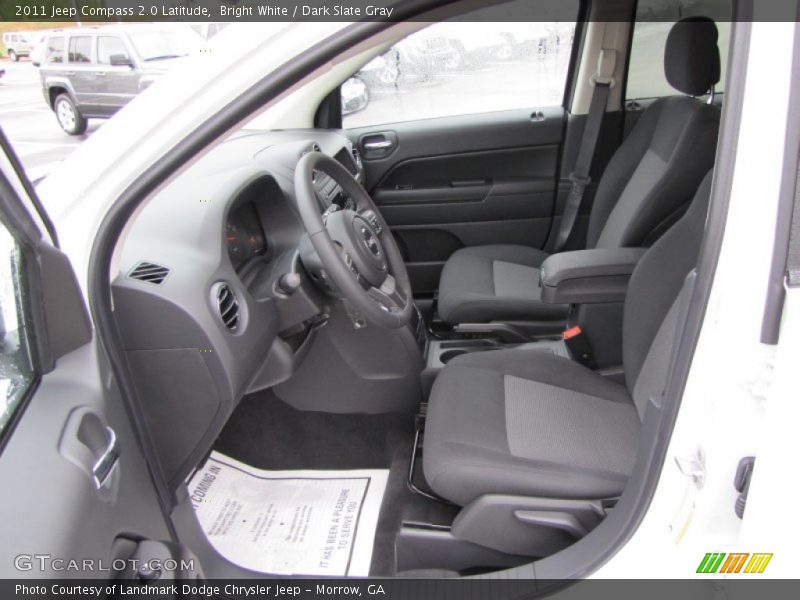 Bright White / Dark Slate Gray 2011 Jeep Compass 2.0 Latitude