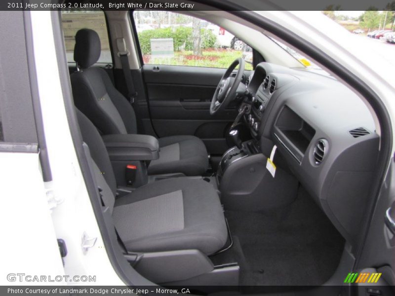 Bright White / Dark Slate Gray 2011 Jeep Compass 2.0 Latitude