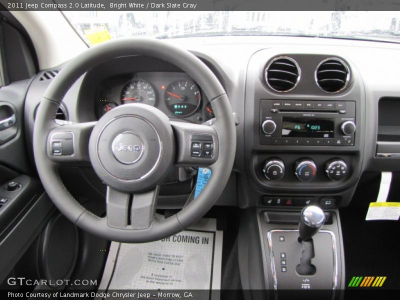 Bright White / Dark Slate Gray 2011 Jeep Compass 2.0 Latitude