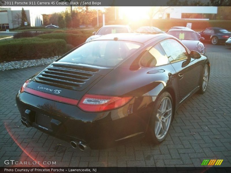 Black / Sand Beige 2011 Porsche 911 Carrera 4S Coupe