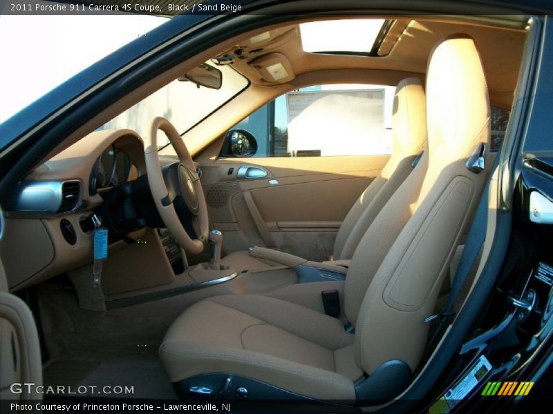 Black / Sand Beige 2011 Porsche 911 Carrera 4S Coupe