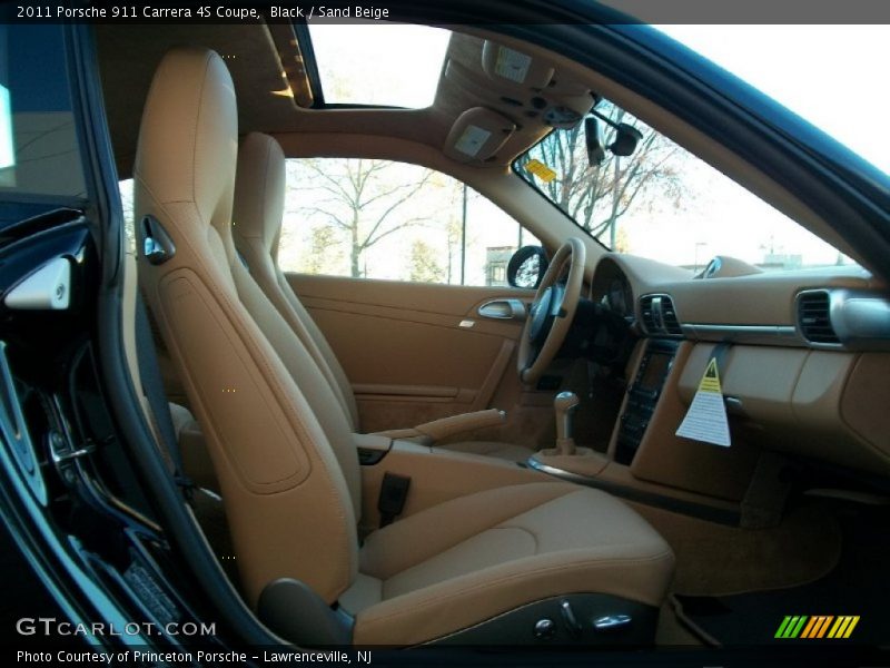 Black / Sand Beige 2011 Porsche 911 Carrera 4S Coupe