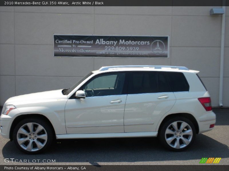 Arctic White / Black 2010 Mercedes-Benz GLK 350 4Matic