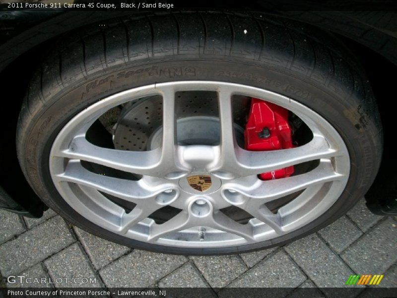 Black / Sand Beige 2011 Porsche 911 Carrera 4S Coupe