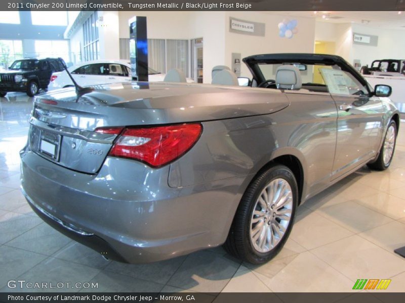 Tungsten Metallic / Black/Light Frost Beige 2011 Chrysler 200 Limited Convertible