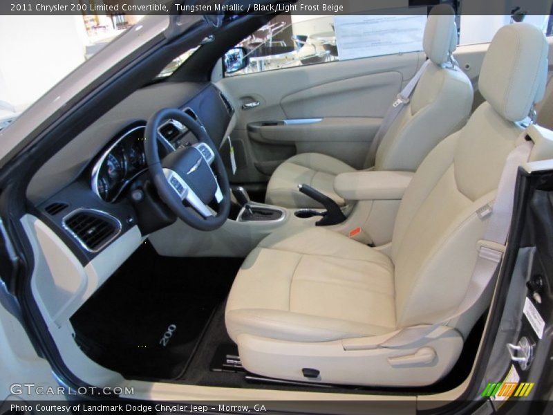  2011 200 Limited Convertible Black/Light Frost Beige Interior
