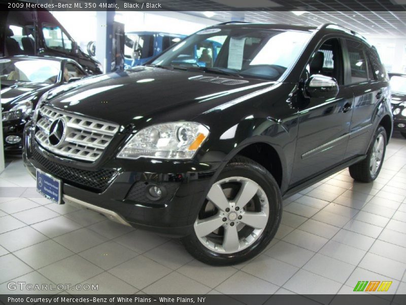 Black / Black 2009 Mercedes-Benz ML 350 4Matic