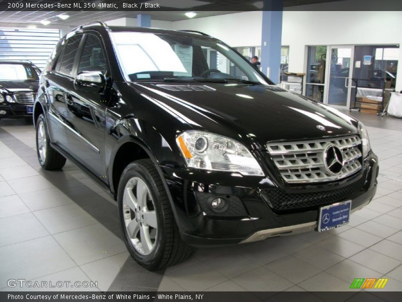 Black / Black 2009 Mercedes-Benz ML 350 4Matic