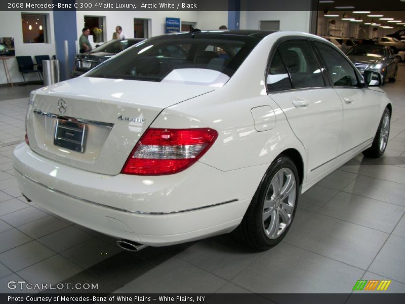 Arctic White / Black 2008 Mercedes-Benz C 300 4Matic Luxury