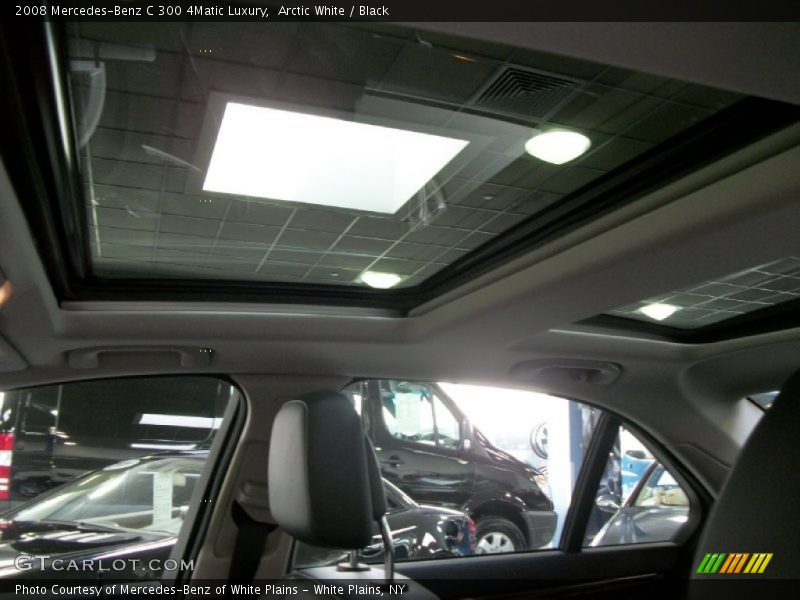 Arctic White / Black 2008 Mercedes-Benz C 300 4Matic Luxury
