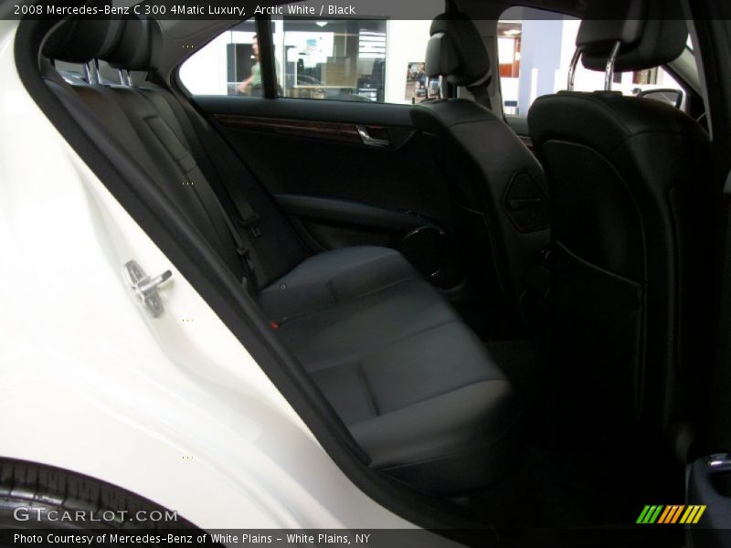Arctic White / Black 2008 Mercedes-Benz C 300 4Matic Luxury