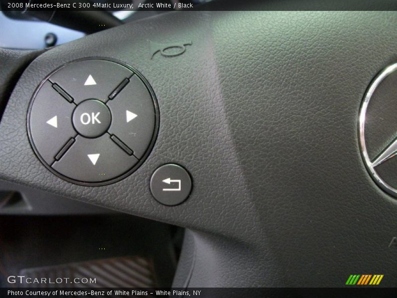 Arctic White / Black 2008 Mercedes-Benz C 300 4Matic Luxury