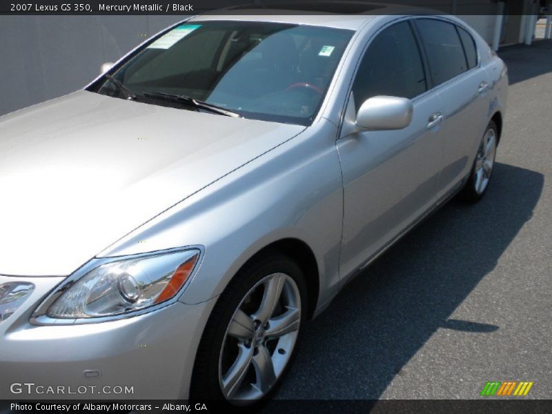 Mercury Metallic / Black 2007 Lexus GS 350