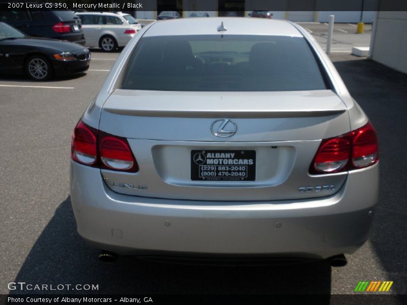 Mercury Metallic / Black 2007 Lexus GS 350