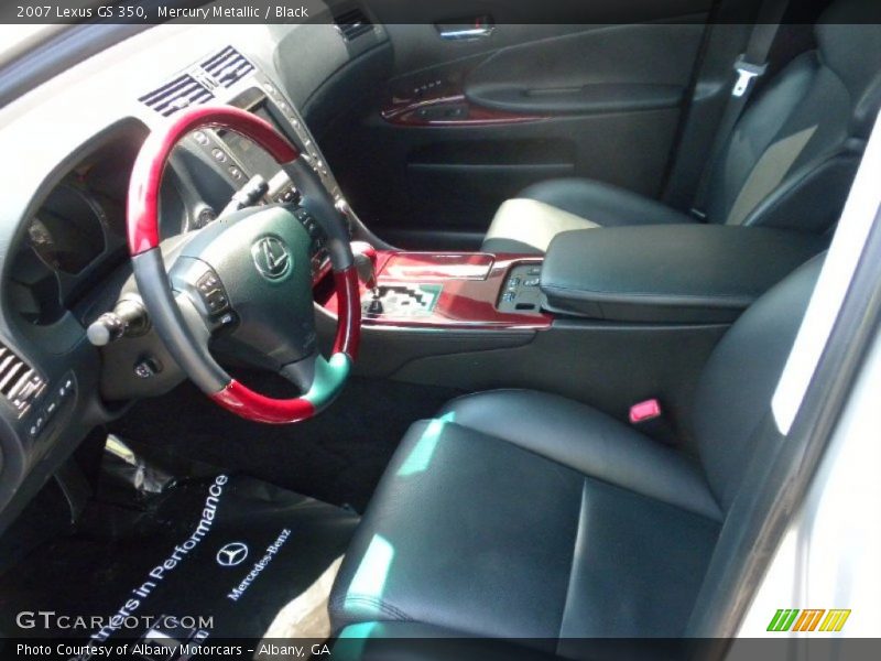 Mercury Metallic / Black 2007 Lexus GS 350