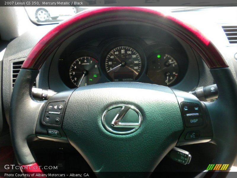 Mercury Metallic / Black 2007 Lexus GS 350