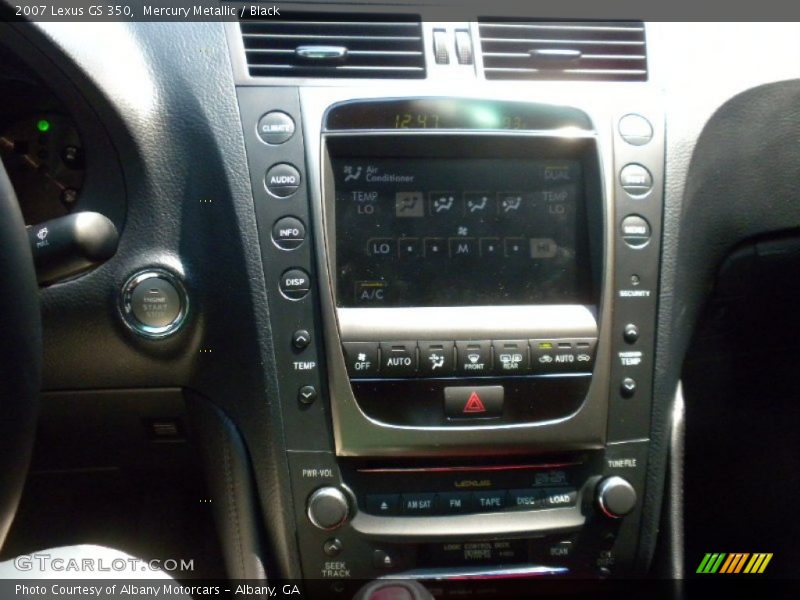 Mercury Metallic / Black 2007 Lexus GS 350