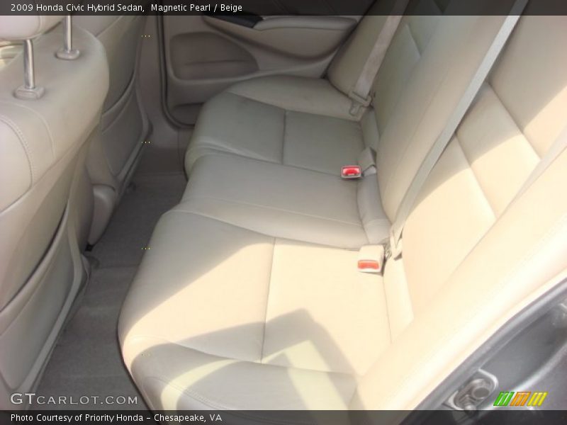 Magnetic Pearl / Beige 2009 Honda Civic Hybrid Sedan