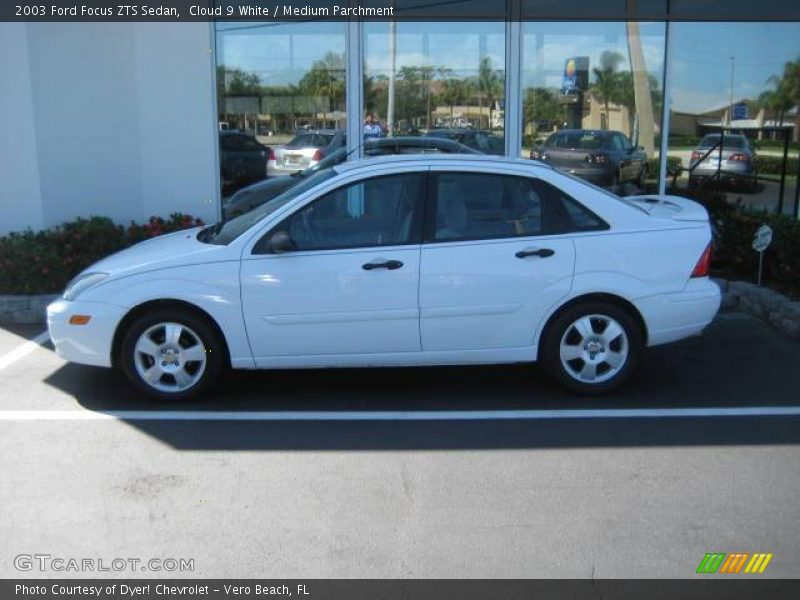 Cloud 9 White / Medium Parchment 2003 Ford Focus ZTS Sedan
