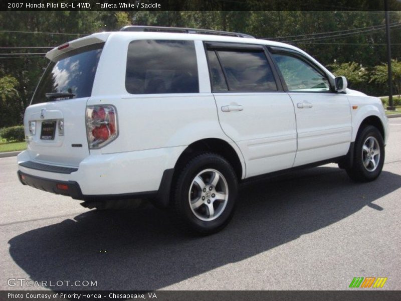 Taffeta White / Saddle 2007 Honda Pilot EX-L 4WD