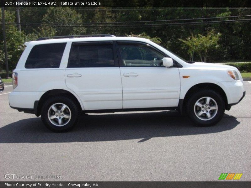 Taffeta White / Saddle 2007 Honda Pilot EX-L 4WD